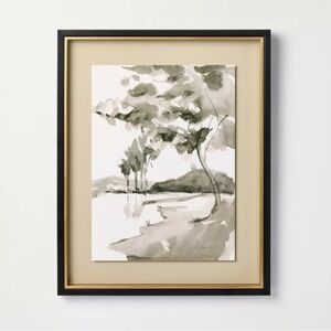 16"x20" Washed Landscape Framed Wall Art - Hearth & Hand™ with Magnolia